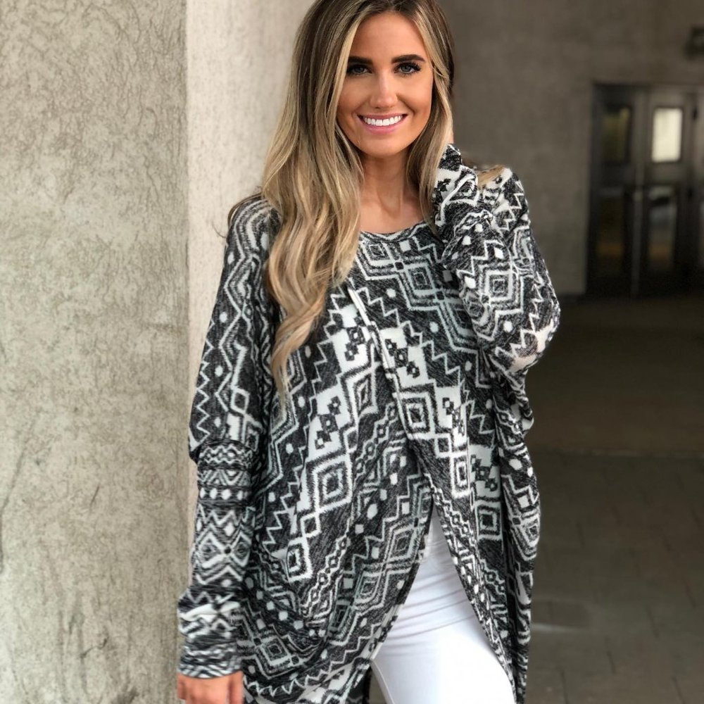 Long Sleeve Tulip Front Sweater Top